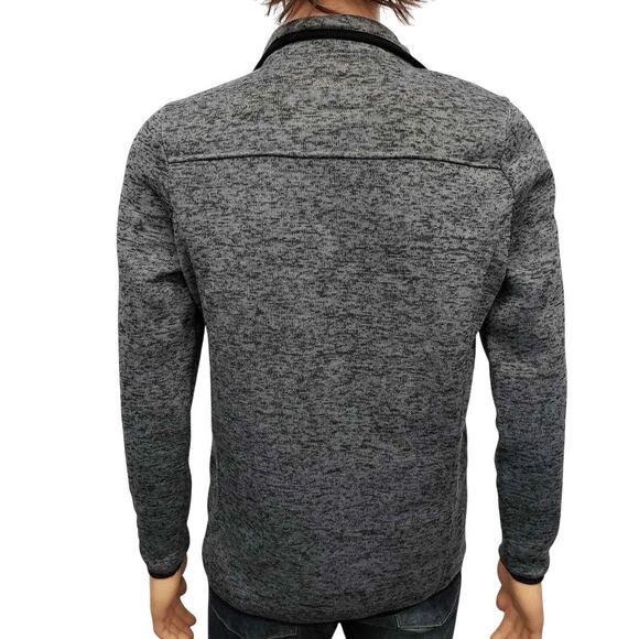 Simply Southern Sweater 1/4 Quarter Snap Button Knit Pullover Unisex M Gray - Picture 10 of 14